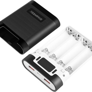 Powerbank de baterías 18650 🔋⚡ DIY caja cargador portátil 4x18650 con 2 USB + Tipo C, carga rápida para móviles y table - Img 127606846