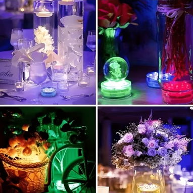 Set de 4 luces impermeables con control remoto - 2/4