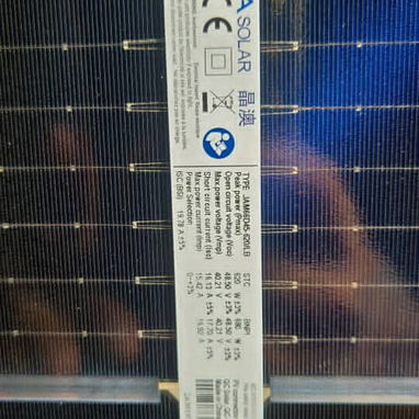 Panel solar BIFACIAL Y Monocristalino 620w, marca  JA Solar - 2/2