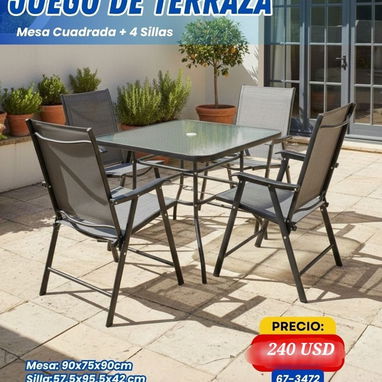 Conjunto de terrazas sillas y mesa 330 usd - Img 122865719