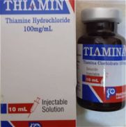 Thiamina (Vitamina B-1) inyectable, bulbo 10ml, 10 dósis, importado - Img 45824197