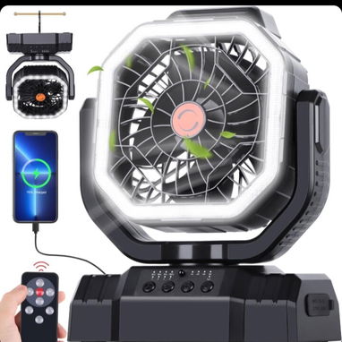 Ventilador F10 recargable 20000mAh. 49.99 USD - 2/3