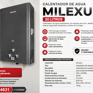 Calentador instantáneo de 20 lt de gas - Img 57194275