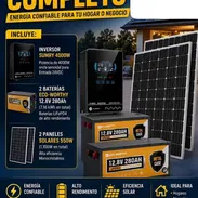 Kit solar inversor sumry de 4000 w + 7.16 kwh en baterías + 2 paneles de 550 w - Img 57132231