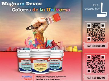 Pinturas, impermeabilizantes y esmaltes Devox Caribe Tienda Online Magnun - Img 59755519