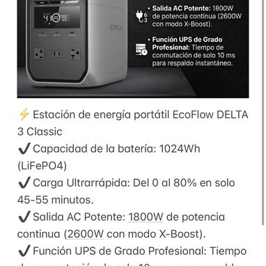 Estaciones de energía EcoFlow de la serie 2 y 3. NUEVO. ENTREGA INMEDIATA - Img 122660056