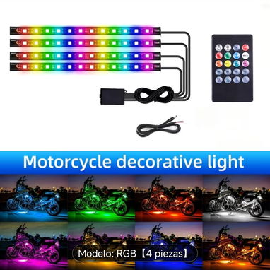 Sistema de LED decorativas RGB para motocicletas luces neón coloridas - Img 114202358