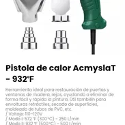 Pistola de calor AcmyslaT - 932℉. Incluye 4 boquillas para diferentes aplicaciones - Img 54060824