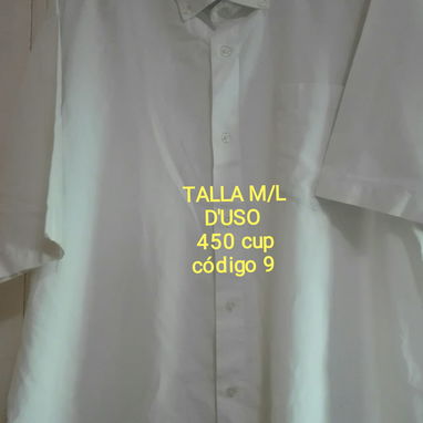 Camisas blancas mangas largas y cortas buen estado. Precio en dependencia del uso - Img 110536190