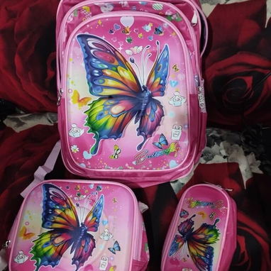 Mochila para niños 🎒 3 en 1 ✨ Mochila + Merendero + Cartuchera ❤️ - 2/6