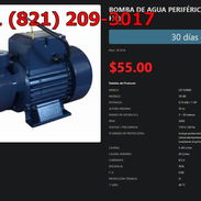 Bomba TR-65 0.5HP Factor de Potencia 0.98, Bomba TR-65 1/2 HP para Presurizar Agua en Hogar VPT-0041 - Img 54455998