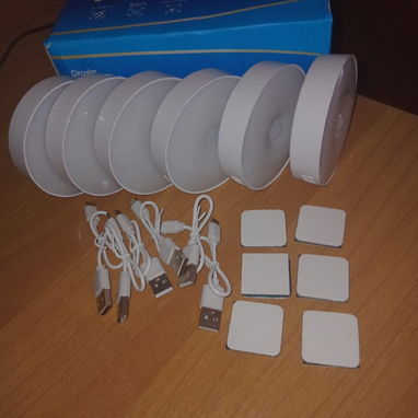 SET DE 6 LÁMPARAS CIRCULARES CON SENSOR DE MOVIMIENTO - 3/5