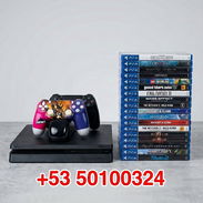 Ps4 slim 1 tera, 20 discos 2 mandos y base de carga - Img 56517456