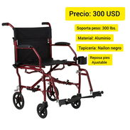 Se vende silla de rueda , soporta un peso de 300 lb , es nueva , está en su caja original - Img 56010458