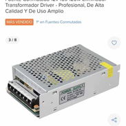 Transformador 12 voll 10 amp 120 whatts . Para cintas led, camaras etc - Img 50063691