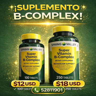 Complejo vitaminico b1 b6 b12, super Bcomplex - Img 119905559