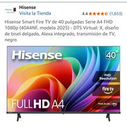 Se vende Smart TV Hisense 40' - Img 57800906