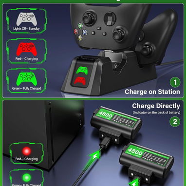 ☎️53544655 🛵 Entrega Disponible ⭐ Paquete de Baterías Recargables para Controlador Xbox con Estación de Carga⭐ - Img 110416254