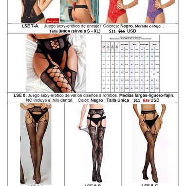 NUEVO SURTIDO. CATÁLOGO DE LENCERÍA SEXY-ERÓTICA SIGUE LA REBAJA + Clips Anti-ronquidos. - Img 109635020