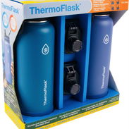 💧Thermoflask original de 1.2L disponible en morado y en azul, de calidad premium, perfecto para uso diario. - Img 58353343