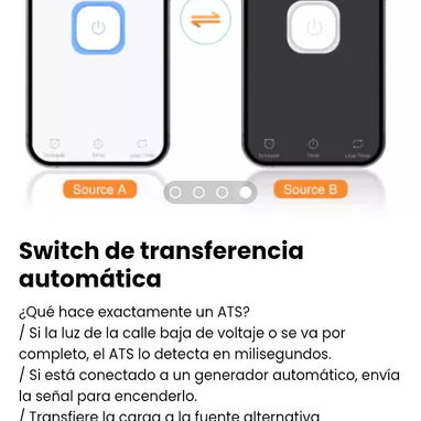 Switch de transferencia automática.Evita picos, cortos o doble alimentación, que podrían dañar aparatos. Nuevo - Img 108831204