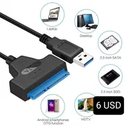 Adaptador USB-SATA 2.5" o Interfaz para disco duro - Img 54751342