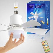 Venta de Lámpara Ventilador CON SOCKET de Bombillo en la Habana - Img 55739386
