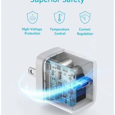 ⚡ Anker 20W PD USB-C Cargador De Pared Con Plug Plegable | Carga Rápida Y Segura Para Viajes 🔌 Envío* + Garantía** - Img 96715510