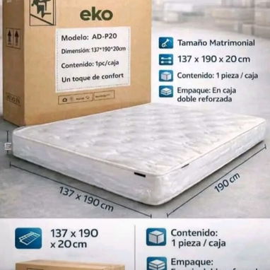 Colchónes marca Eko y Eon lo mejor para el descanso en familia garantizamos nuestro producto totalmente importados - Img 128166130
