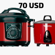 Combo De ollas Arrocera de 1.5 L y reina de 6L rojas Marca Gwell - Img 54874328