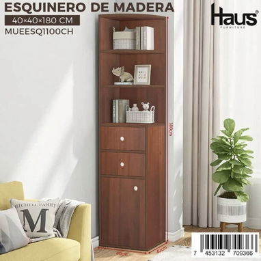 ESTANTE ESQUINERO DE MADERA✨ - 4/4