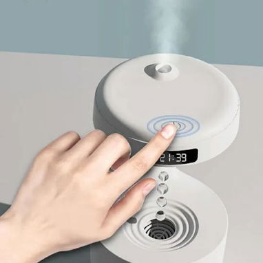 Everiz - Humedificador antigravedad con pantalla reloj LED 🌐 - 4/8
