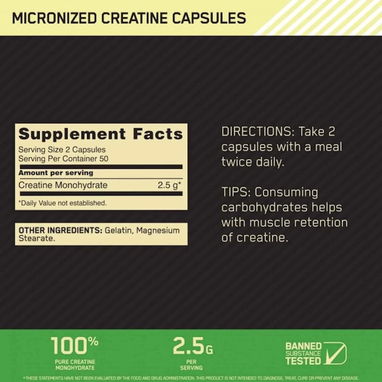 CREATINA MONOHIDRATADA ON CAPSULAS - Img 123164067