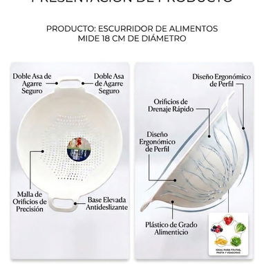 Escurridores de alimentos en 1500cup - Img 124370068