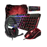 (X) Orzly Hornet RX-250 Combo Gamer 4 en 1 Teclado RGB + Mouse Gaming + Auriculares con Micrófono + Alfombrilla - Img 56495590
