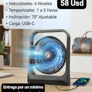Ventilador de mesa portátil Wavmill con batería recargable de 20800 mAh, Garantía de 1 mes, Entrega por un mínimo costo - Img 56840125