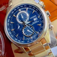 AT8260-85L citizen eco drive calibre H800 radiocontrol AT calendario perpetuo Hora mundial cristal zafiro - Img 57891803
