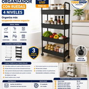 CARRITO ORGANIZADOR DE 4 NIVELES NUEVOS EN CAJA!!! - Img 55811825