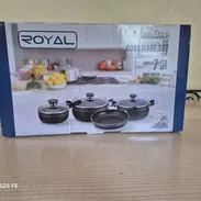 📦Juego de calderos, sirve para gas , infrarrojo e inducción  ✅Marca royal - Img 56653009