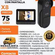 Timbre Inteligente de pantalla X 8 - Img 56803568