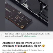 Adaptación de esim para sim física, convertimos tu iphone esim a sim física - Img 57475361