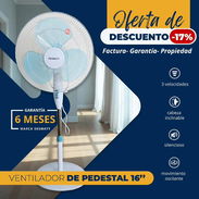 Ventilador de pedestal Marca Desmatt de 16 pulgadas - Img 55145596