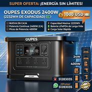 Vendo o Cambio , Estacion Oupes Exodus 2400w , 2232wh,  en solo 1000 usd , 51283035 - Img 57728259