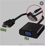 Adaptador HDMI-VGA 1080p Full HD (con audio) - Img 45750968