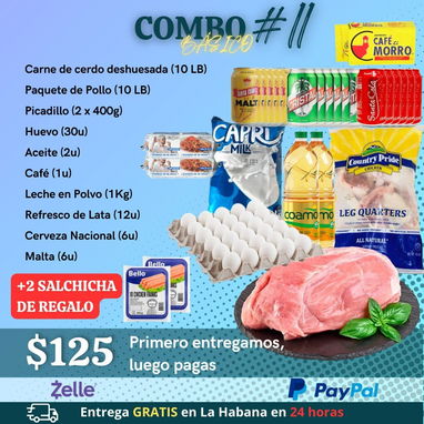 COMBOS DE COMIDA PARA TODA LA HABANA CON DOMICILIO INCLUÍDO - 3/10