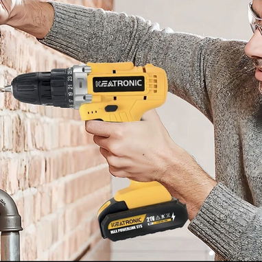 Taladro de impacto inalámbrico recargable con maletín - Img 113490688
