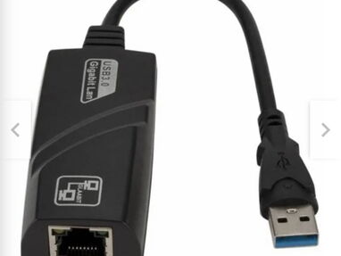 Adaptador USB 3.0 a Fast Ethernet (RJ45) soporta redes de alta velocidad, hasta 1000mbps. - Img main-image-44591598