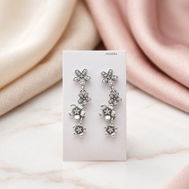 Aretes Pandora de plata s'925 - Img 123216835