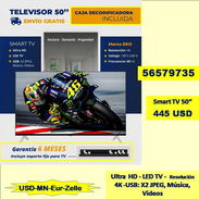 FG-SMART TV 50 pulgadas (caja decodificadora y soporte fijo) 445 USD (56579735)/Envio Gratis) (Gar. 6 meses) - Img 57101019