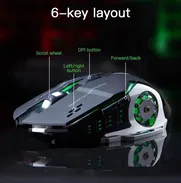🎮 Mouse GAMER RGB Inalámbrico - Img 50031928